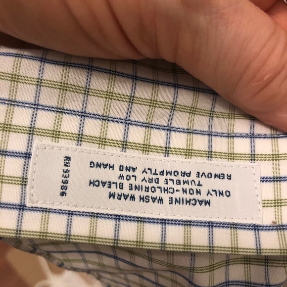 Brooks Brothers 346 Slim Fit Shirt Casual Button Down Cotton Plaid 16 32/33 - Picture 5 of 10